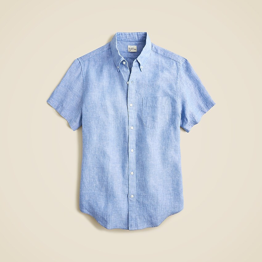 Short-sleeve Baird McNutt Irish linen shirt | J. Crew US