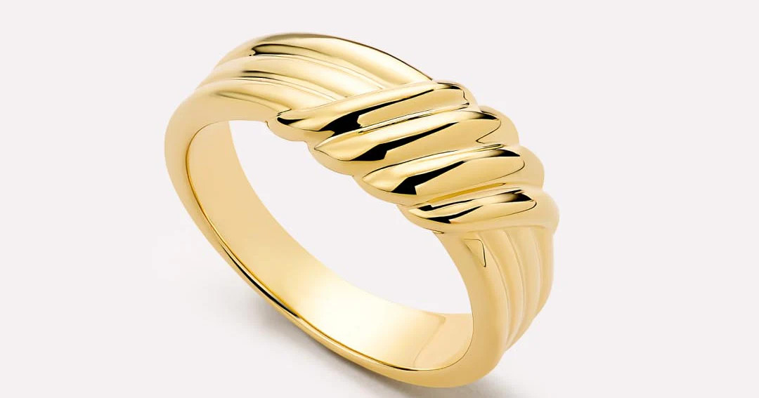 Gold Band Ring - Lydia | Ana Luisa