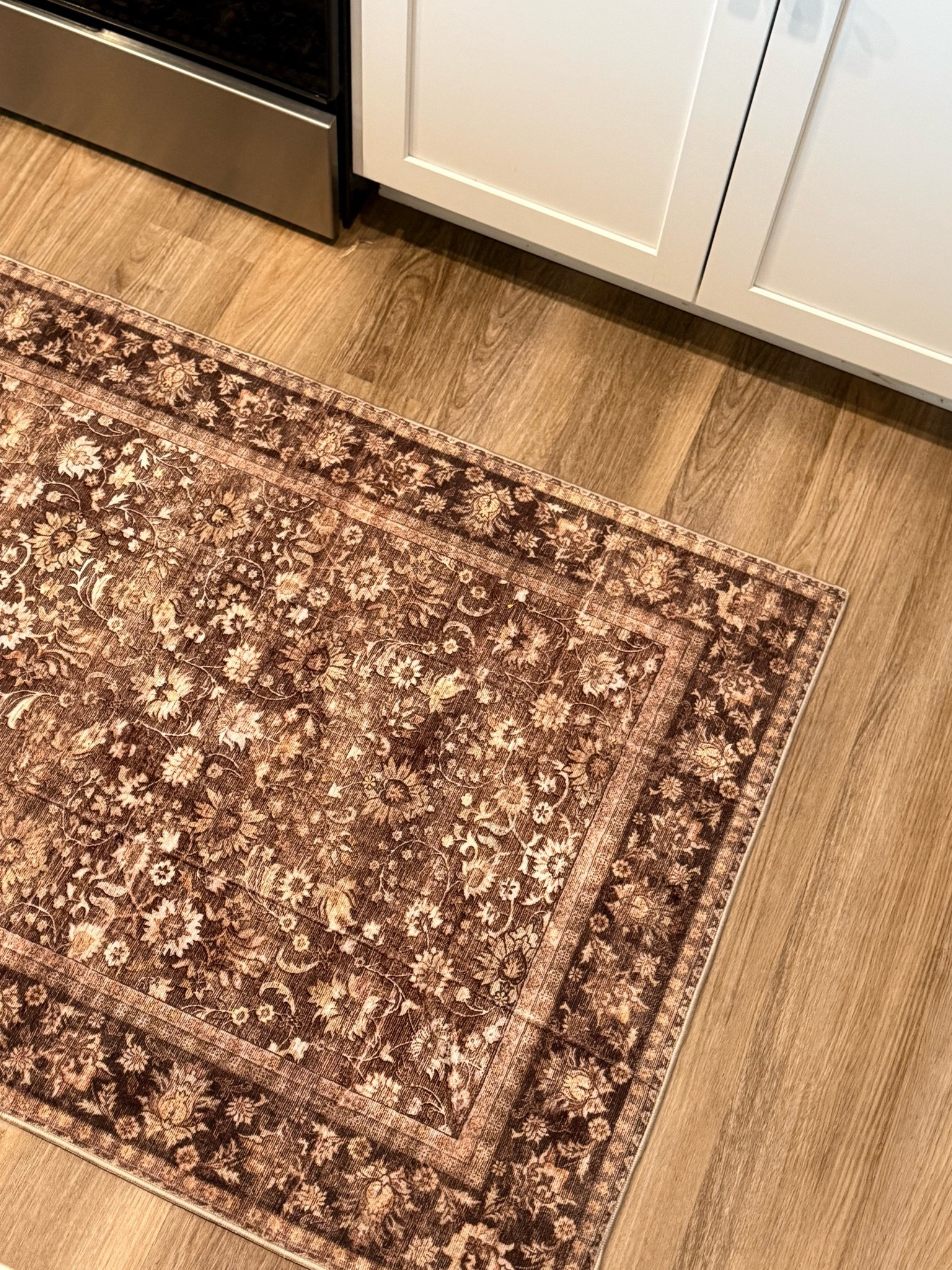 Vintage-inspired and looks SO high end… but wait until you hear the price 👀✨ Found this gorgeous rug at Walmart for under $40 and I’m obsessed with the warm tones + lived-in look. It gives that designer vintage vibe without the designer price tag 🤎 These always go FAST once people find them 👏🏼

Perfect for a hallway, kitchen, bathroom, or layering into your living space to add instant warmth ✨ Linked in my LTK before it sells out!

#walmartfinds #walmarthome #vintagerug #affordablehomedecor #budgetfriendlydecor #neutralhome #cozyhome #homedecorfinds #ltkhome #ltkfinds #amazonhomefinds #modernhome #vintageinspired #interiordecor #designerlookforless

#LTKHome #LTKSaleAlert