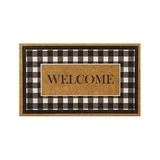 Mohawk Home Fall Welcome All Weather Indoor/Outdoor Faux Coir Door Mat, Natural, 1' 6" X 2' 6" | Walmart (US)