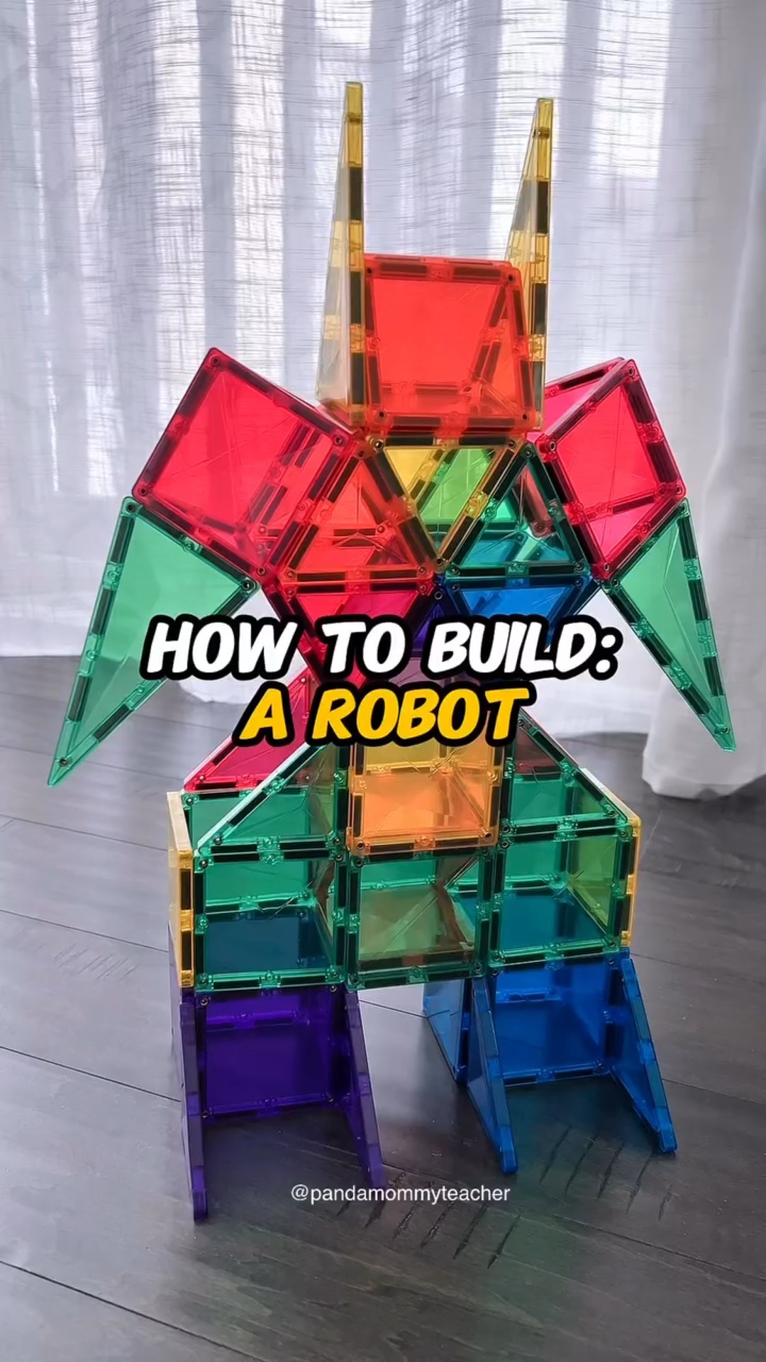 Does this build give you anxiety? 😅 If so, you just need my 50 Ultimate Magnetic Tiles Build book for step-by-step picture instructions! 📖✨ Give this challenge a go!

Build your own magnetic tile robot! 🤖✨ I’d love mine to cook and clean—how about yours? 😆 What will your robot do?

#magnetictiles #stemtoys #learningthroughplay #creativekids #stemforkids 

#LTKFamily #LTKParties #LTKKids