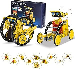 Solar Robot Kit for Kids Age 8-12, STEM Building Toys,12-in-1 Build Your Own Robot with Solar Pan... | Amazon (US)