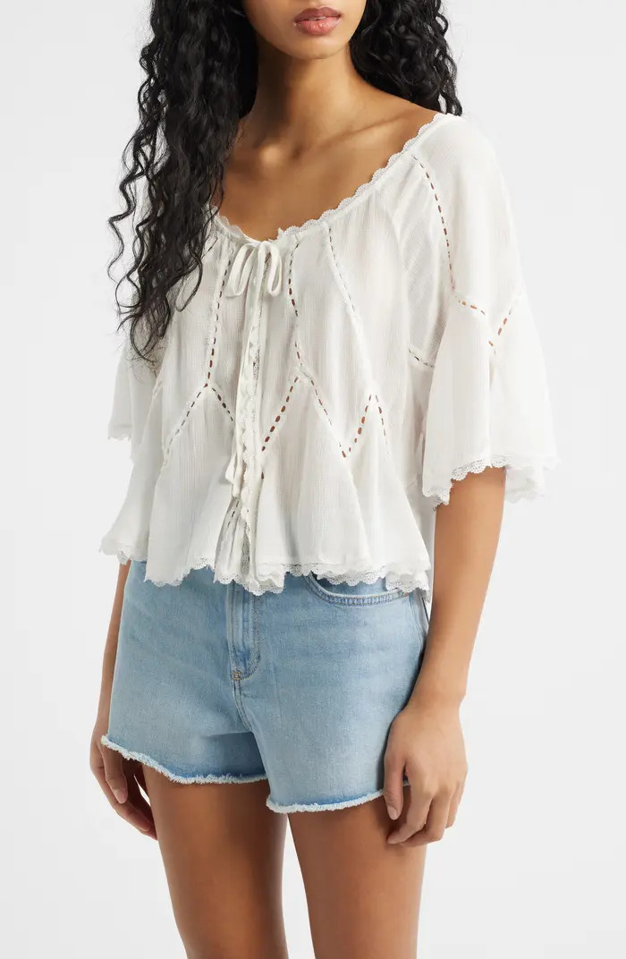 Michelle Lace Trim Top | Nordstrom