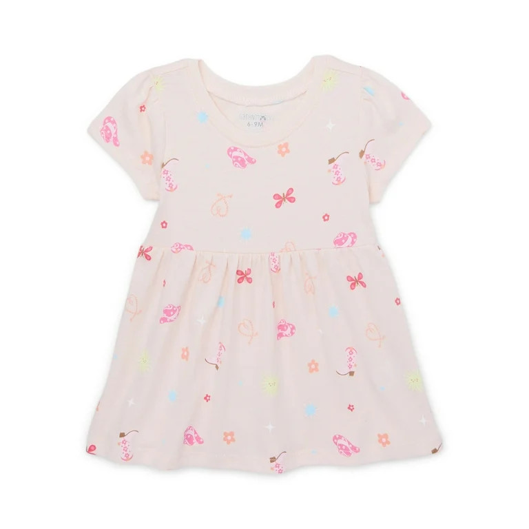Garanimals Baby Girls Print Jersey Dress, Sizes 0-24 Months | Walmart (US)
