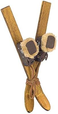 Melrose Ski and Boot Ornament, Wood, 9 Inches Height | Amazon (US)