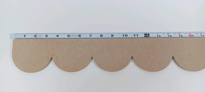 Scallops MDF Trim Molding With Scallop Pattern, Scalloped MDF Trim Custom Design, Each Scallop is... | Etsy (US)