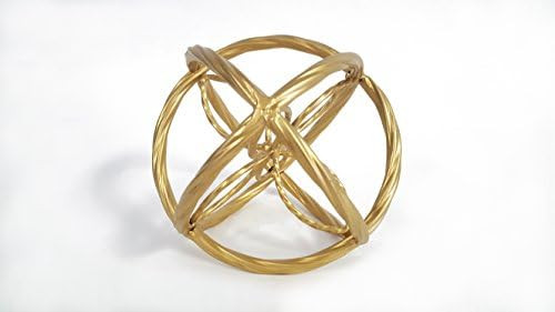 Small Gold Sphere with Inner Flower Petal Design | Amazon (US)