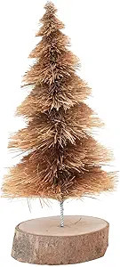 Creative Co-Op Sisal Bottle Brush Tree with Wood Base, Brown Ombre | Amazon (US)