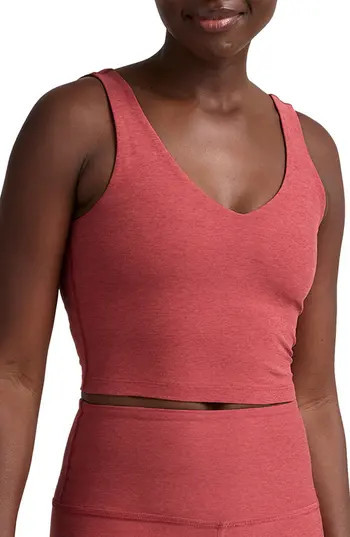 Beyond Yoga Good Day Space Dye Crop Tank in Faded Rose Heather at Nordstrom Rack, Size Medium | Nordstrom Rack
