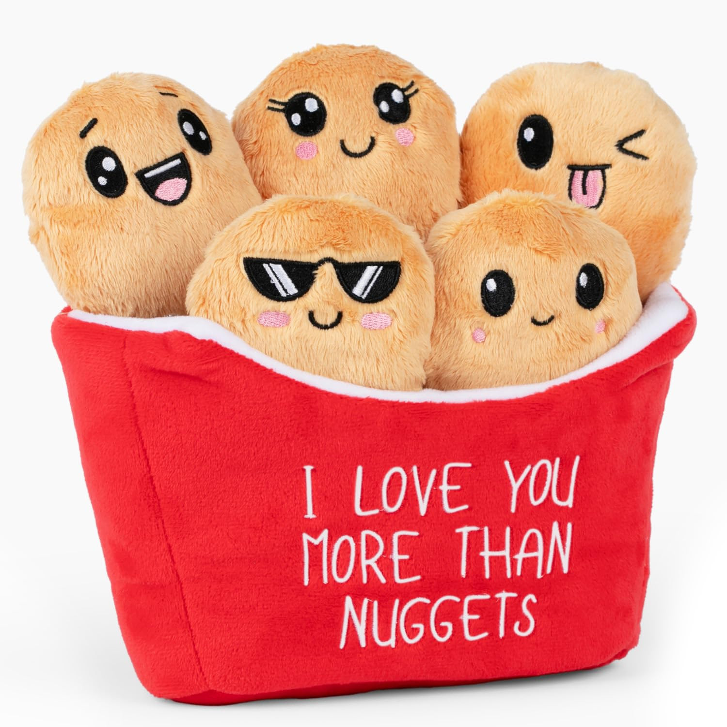KLUBI Gifts for Moms, Daughter, Sister, Wife - I Love You More Than Nuggets Plush with 5 Unique F... | Amazon (US)