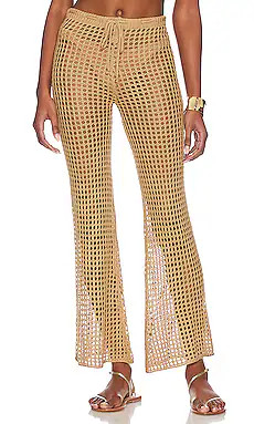 superdown Elektra Crochet Pant in Nude from Revolve.com | Revolve Clothing (Global)