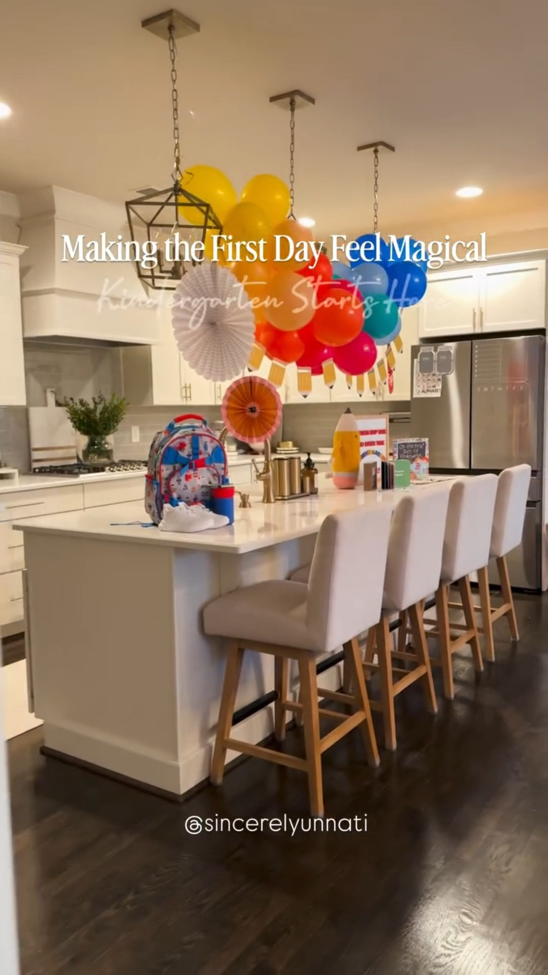 A sweet and simple setup to make his first day of kindergarten feel a little extra special. ✨📚 Balloons, signs, and small touches to celebrate this big milestone and kick off a memorable school year! 💛
.
.
.
#firstdayofschool #kindergartenstart #kindergartendecor #backtoschoolsetup #simpledecor #schoolmilestone #magicalmoments #schoolcelebrationideas #kidsschooldecor #backtoschoolideas #kindergartenvibes #firstdaymagic #momlife #schoolmemories #letterboardideas #letterboardquotes

#LTKKids #LTKFamily #LTKSeasonal