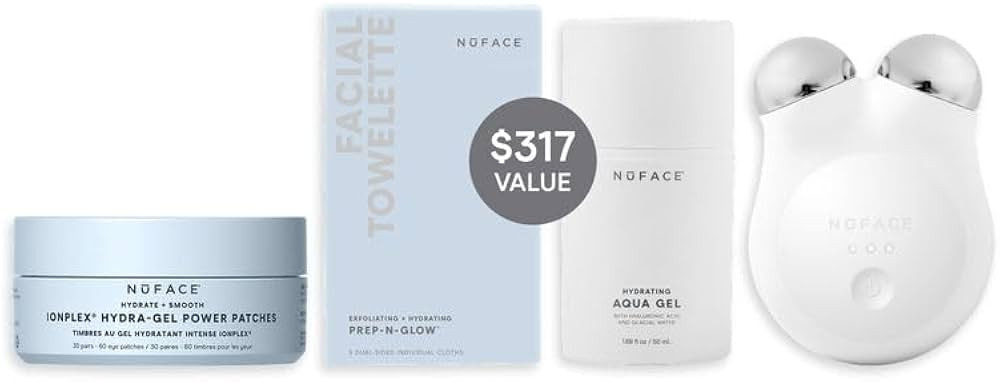 NuFACE MINI+ Microcurrent Facial Device Ultimate Uplift Holiday Kit - Brilliant White Face Sculpt... | Amazon (US)