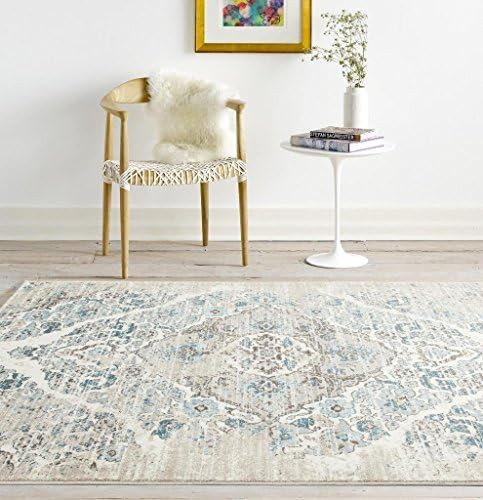 Persian Area Rugs 4620 Cream 5 x 7 Area Rug | Amazon (US)