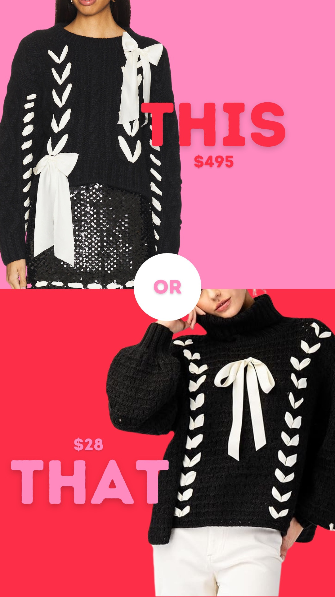 this or that LoveShackFancy sweater … 


#LTKSeasonal #LTKFindsUnder50 #LTKStyleTip