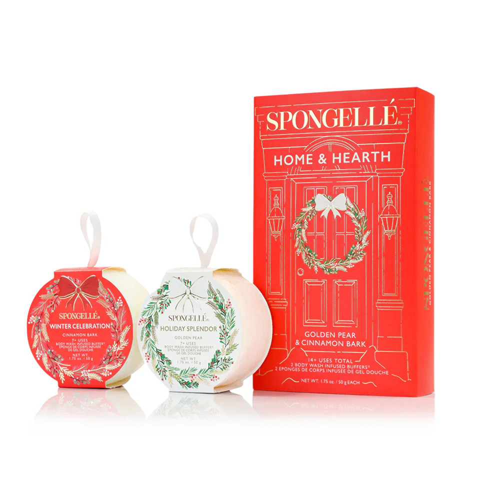 Home & Hearth | Holiday Wreath Gift Set | Spongelle