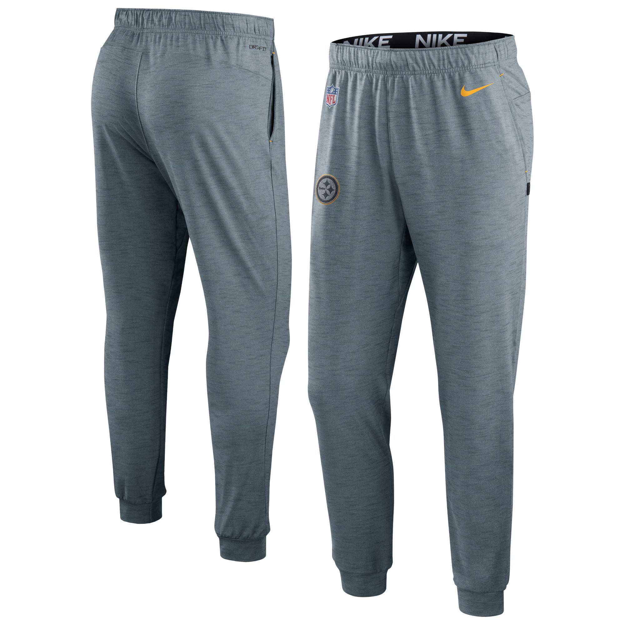 Pittsburgh Steelers Nike Sideline Pop Player Performance Lounge Pants - Heather Gray | Fanatics