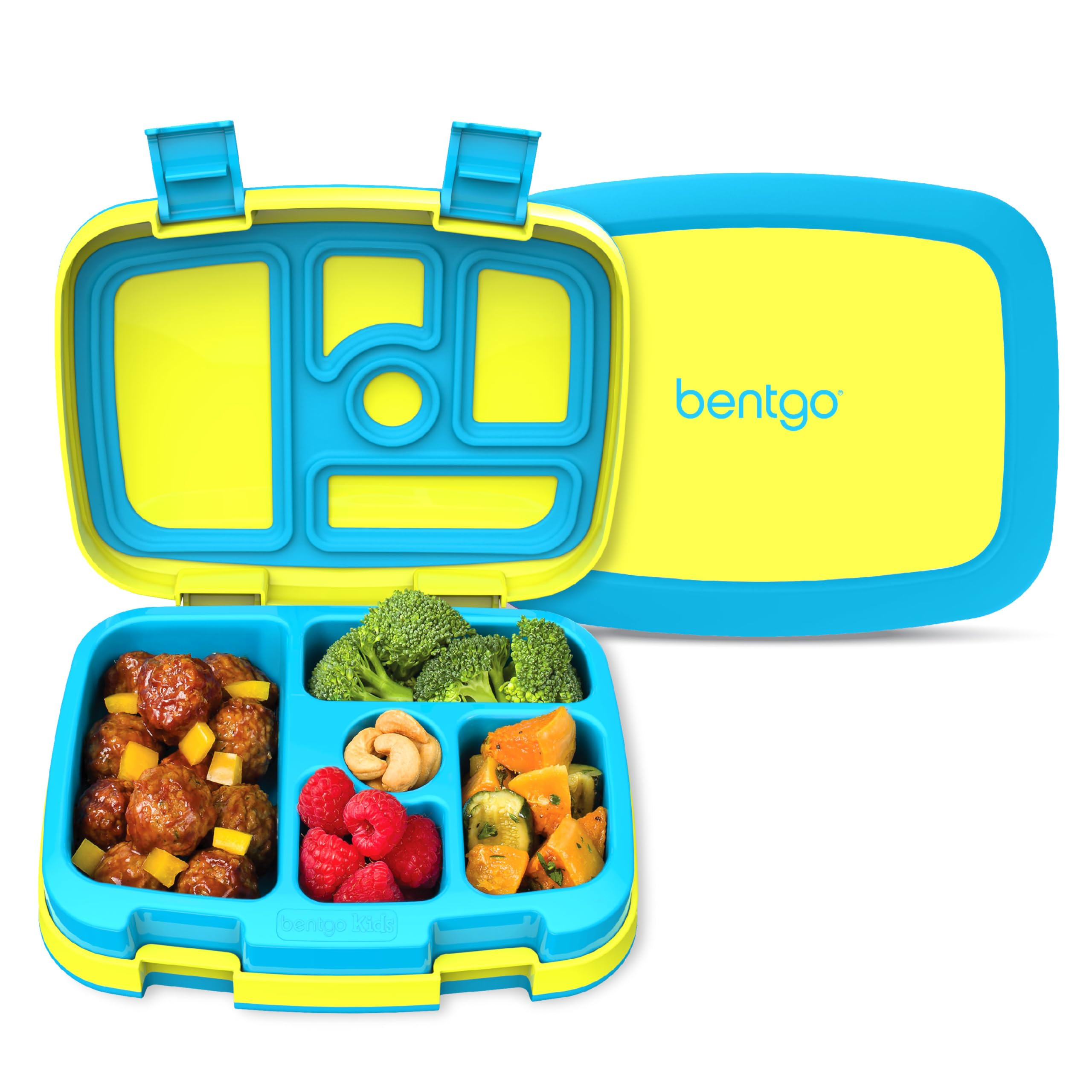 Bentgo Kids Bento-Style 5-Compartment Leak-Proof Lunch Box - Ideal Portion Sizes for Ages 3 to 7 ... | Amazon (US)
