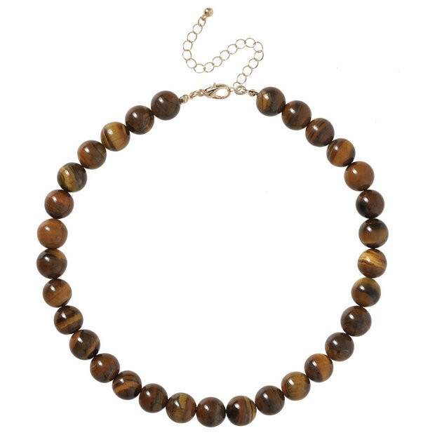 Buy Liars & Lovers Tigers Eye Brown Beaded Necklace | Womens necklaces | Argos | argos.co.uk