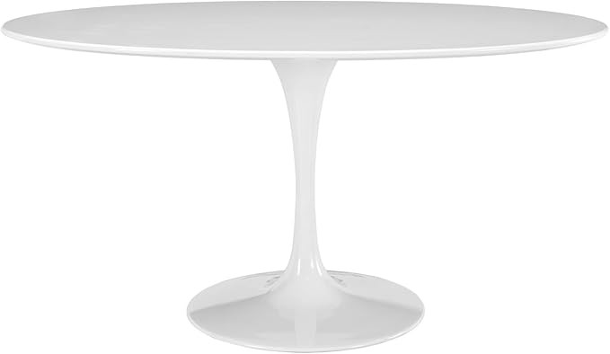 Lippa 60" Oval Wood Top Dining Table - White | Amazon (US)
