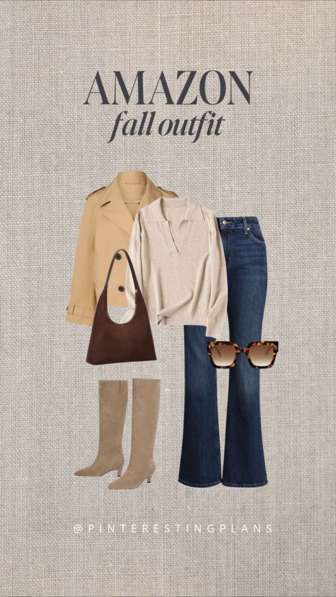 Amazon fall outfit. Amazon find. Found it on amazon. Crop trench coat outfit. 

#LTKFindsUnder50 #LTKItBag #LTKShoeCrush