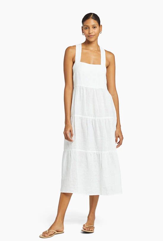 Canyon Linen Midi Dress | Vitamin A Swim