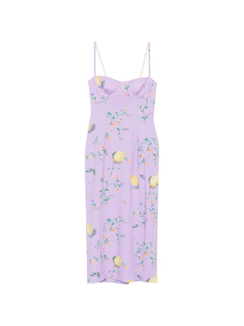 MOSCHINO JEANS lemon-print dress - Purple | Farfetch Global