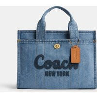 Coach Denim Cargo Logo-Embroidered Denim Tote Bag | Coggles (Global)