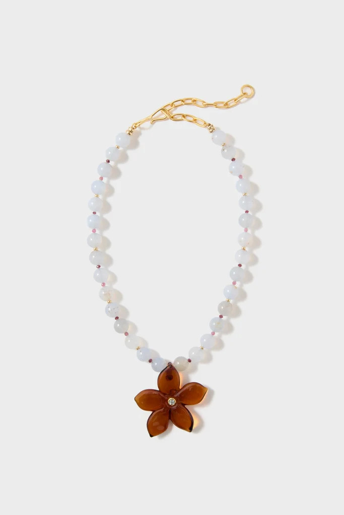 Ginger Vinca Flower Necklace | Tuckernuck (US)