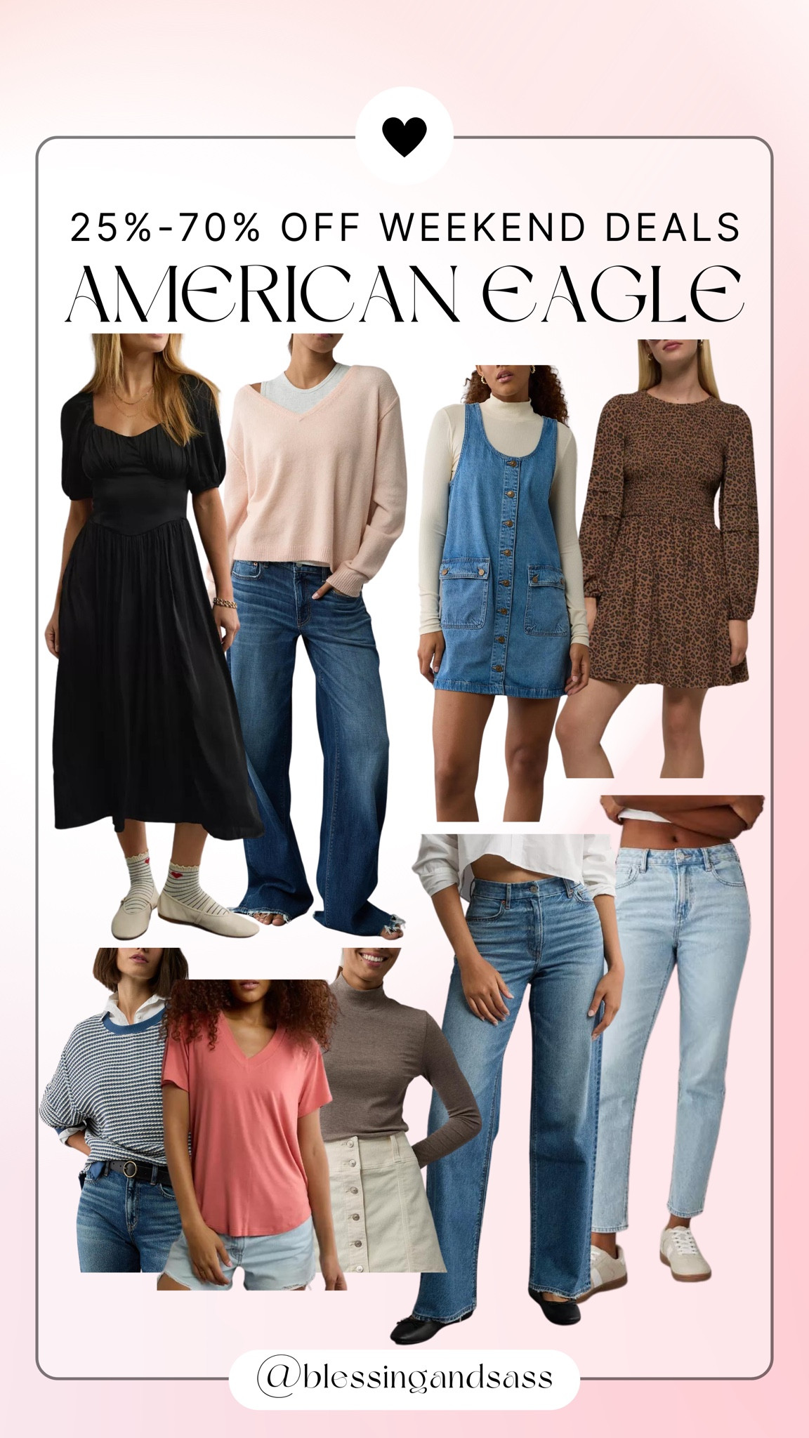 American Eagle 25%-70% off weekend deals!!

Labor Day weekend, Labor Day sales, women’s fashion, fall fashion, fall ootd, maxi dress, mini dress, sweater, basic tee, denim, jeans, fall outfit inspo, styling tip



#LTKStyleTip #LTKSeasonal #LTKOver40