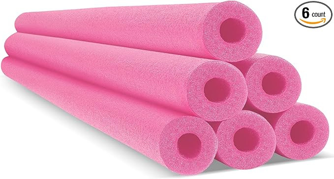 Hanaive 6 Pack Pool Noodles Swimming Floating Foam Tube 52 Inch Hollow Swim Noodles Bulk Floats H... | Amazon (US)