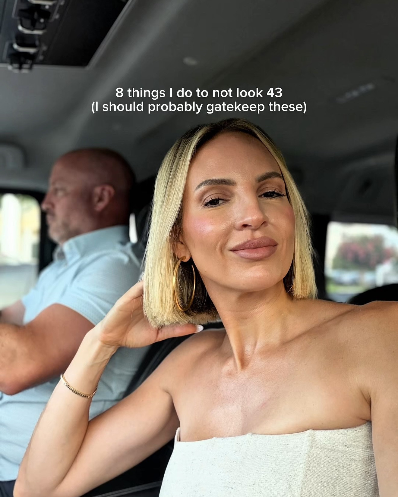 Do I do an unreasonable amount of sh*t to not look 43? Yes. Am I going to stop? Also no.😅😅 Just be super careful with that eyelash dye! ￼

#LTKOver40 #LTKstorytime #LTKBeauty