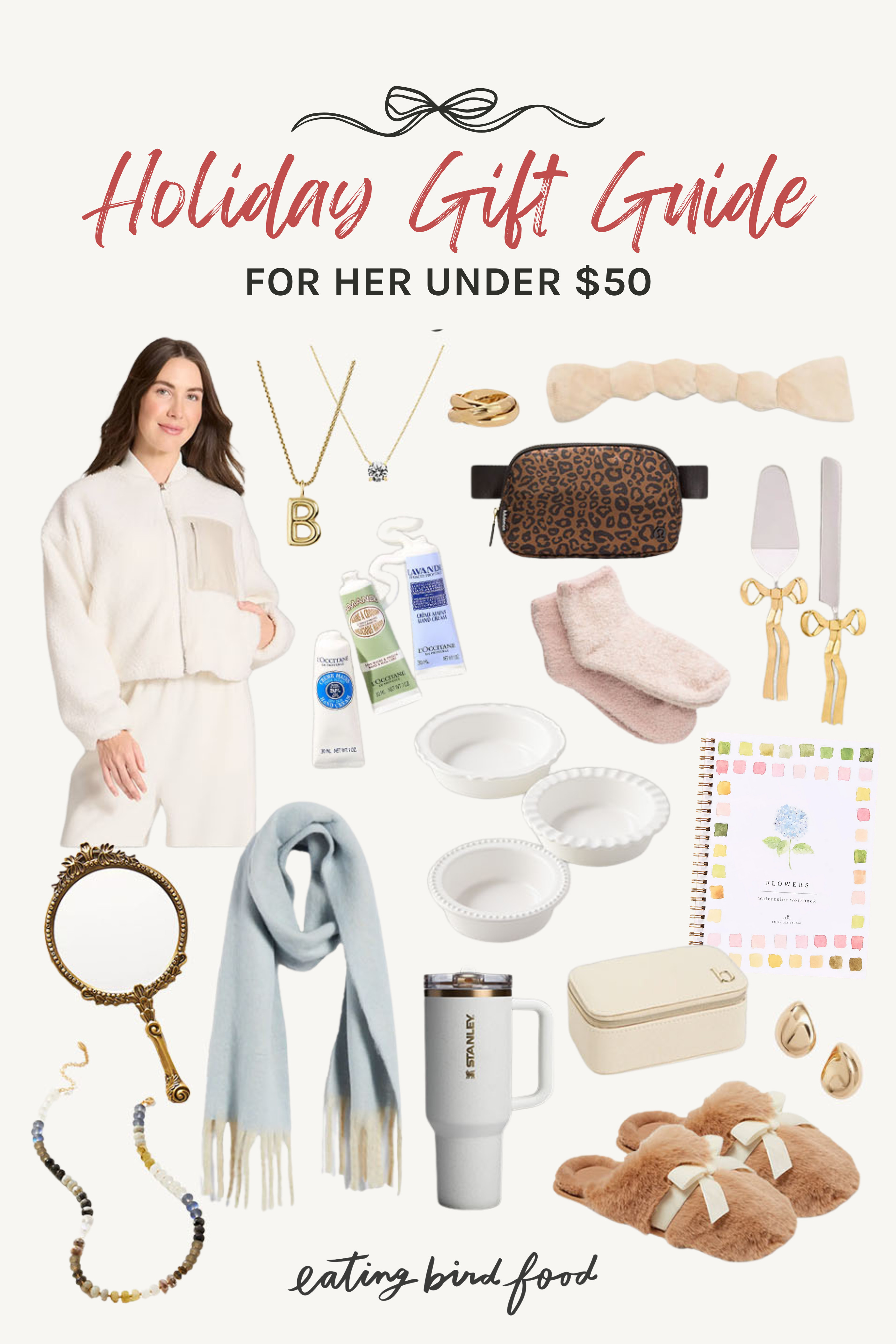 Gift Guide for Her under $50 | Gift Ideas for Her | Gift Ideas | Under $50 Gift Ideas | Gifts for Her 

 #LTKGiftGuide #LTKHoliday #LTKFindsUnder50