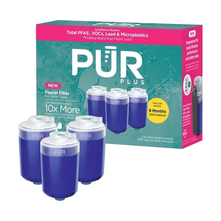 PUR PLUS Faucet Mount Water Replacement Filter Cartridge, RF99993, 3 Pack | Walmart (US)