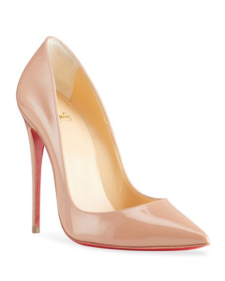 Christian Louboutin So Kate Patent Pointed-Toe Red Sole Pump | Neiman Marcus