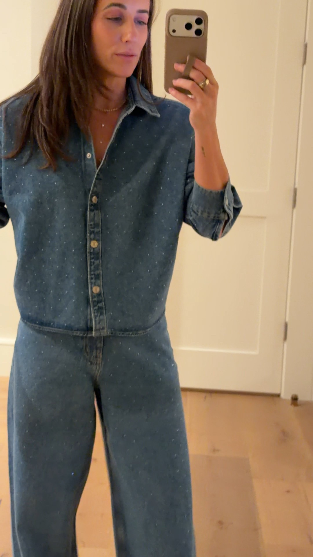 #WalmartPartner 
Denim rhinestone set
Wearing size small shirt
Wide leg rhinestone jeans size 0
Christmas casual holiday outfit 

#WalmartStyle @WalmartStyle

#LTKSaleAlert #LTKHoliday #LTKCyberWeek