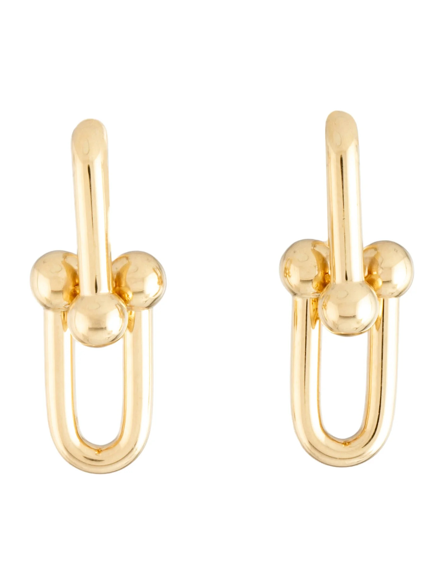 18K Large Link Earrings | The RealReal