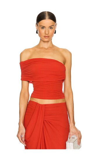 Ronny Kobo Ranada Top in Red. - size S | Revolve Clothing (Global)