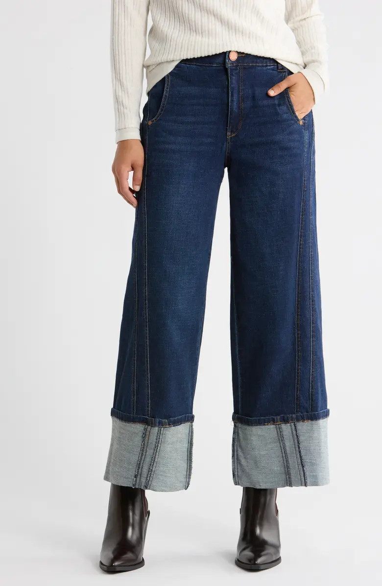 Democracy Cuffed Crop Wide Leg Jeans | Nordstromrack | Nordstrom Rack