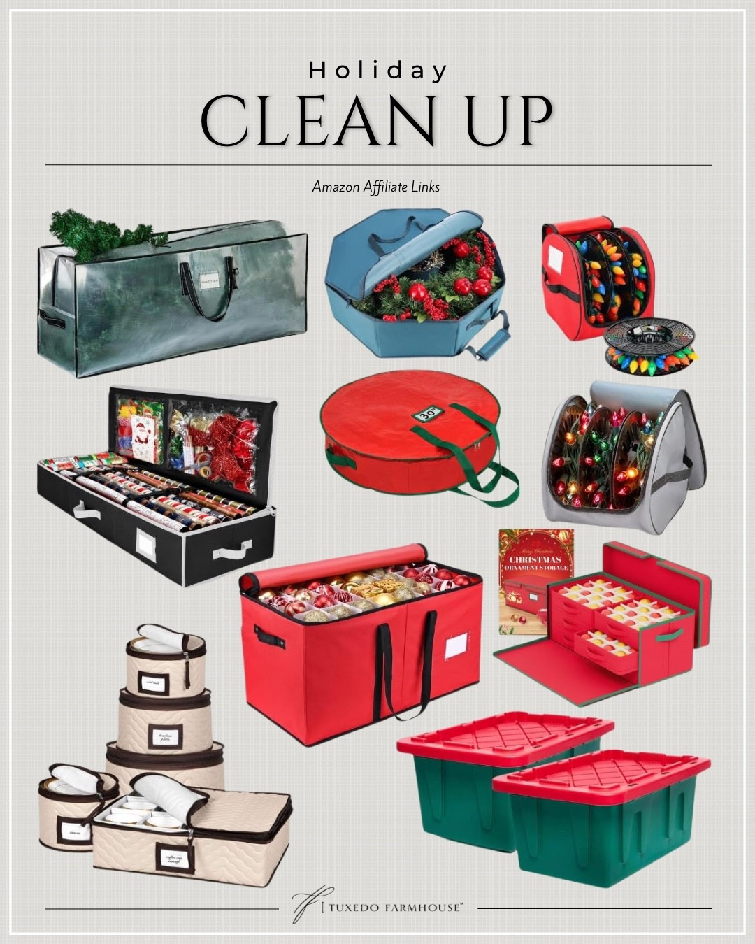 Amazon - Holiday Clean Up

Keep your holiday decor organized with these storage solutions! From ornaments to lights, everything has its place. #HolidayCleanUp 

 #LTKHoliday #LTKSeasonal #LTKHome