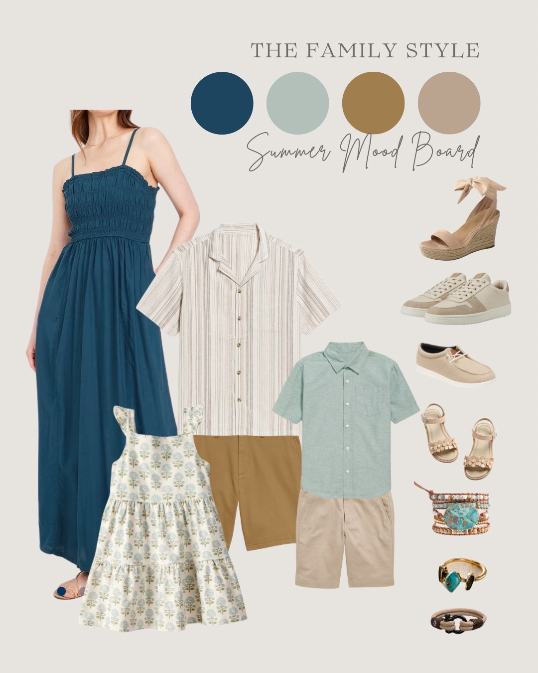 Summer blues, linens, stripes and florals the perfect combination! 

#LTKFindsUnder50 #LTKFamily #LTKSummerEdit