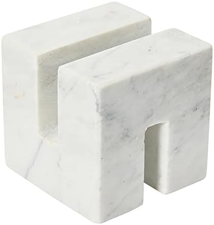 Creative Co-Op Contemporary Marble Cookbook Stand, White | Amazon (US)
