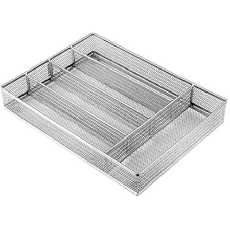 Honey-Can-Do KCH-02163 Steel Mesh 7-Compartment Expandable Utility Drawer Organizer, Silver | Amazon (US)