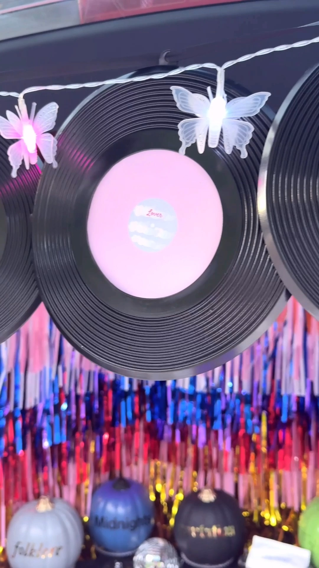 DIY Taylor Swift Album Garland for a Taylor Swift inspired Trunk or Treat!
🎤🎤🎤
I gave these rock n’ roll themed records an Eras makeover with printables by @vogletree.designs and strung them up on ribbon to make a garland for my trunk!
Layer in some butterfly lights to really make it Taylor’s version!
🎤🎤🎤
Be sure to check out the full Trunk or treat!

#halloween2024 #taylorswifthalloween #trunkortreat #halloweenkids #trunkortreatideas #halloweentweens #taylorswifttrunkortreat #taylorswift #taylorswiftfriendshipbracelets #friendshipbracelet #diyhalloweengarland #spookyera #swift #swifties #swiftieforever #taylorswiftinspired #taylorswiftparty #inmyspookyera #swiftieforever #jumbofriendshipbracelet

#LTKParties #LTKHalloween #LTKSeasonal