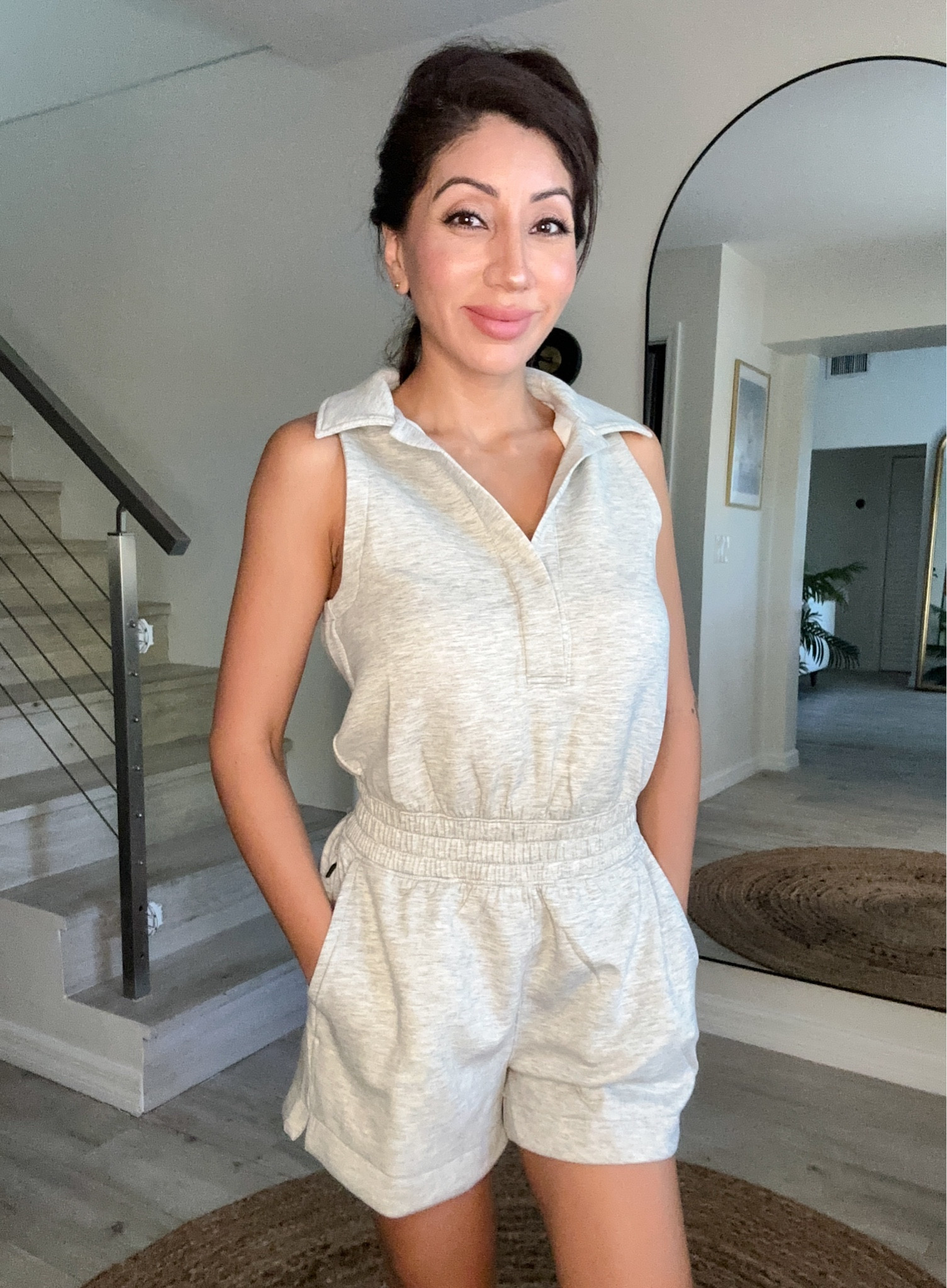 Favorite travel (or every day) romper. So cute yet, flattering. Hugs all the right places & has pockets!

#LTKActive #LTKTravel #LTKFamily