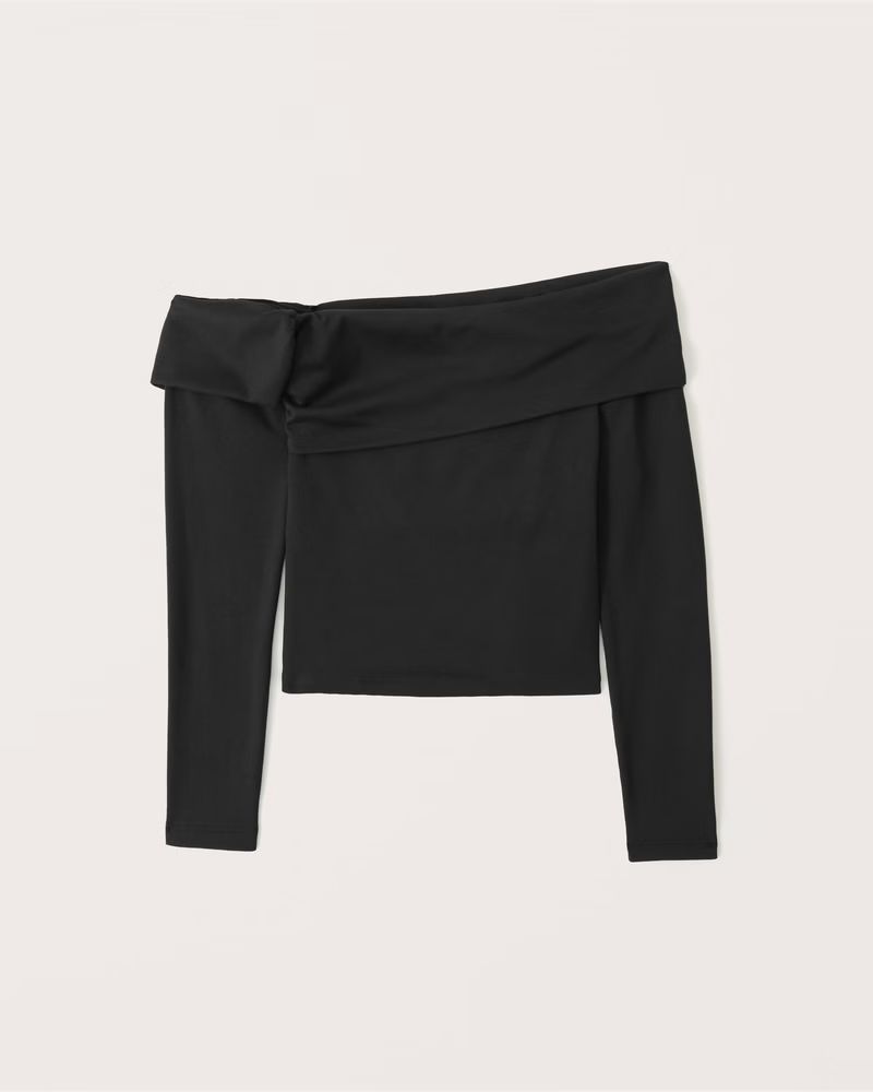 Women's Seamless Fabric Off-The-Shoulder Top | Women's New Arrivals | Abercrombie.com | Abercrombie & Fitch (US)