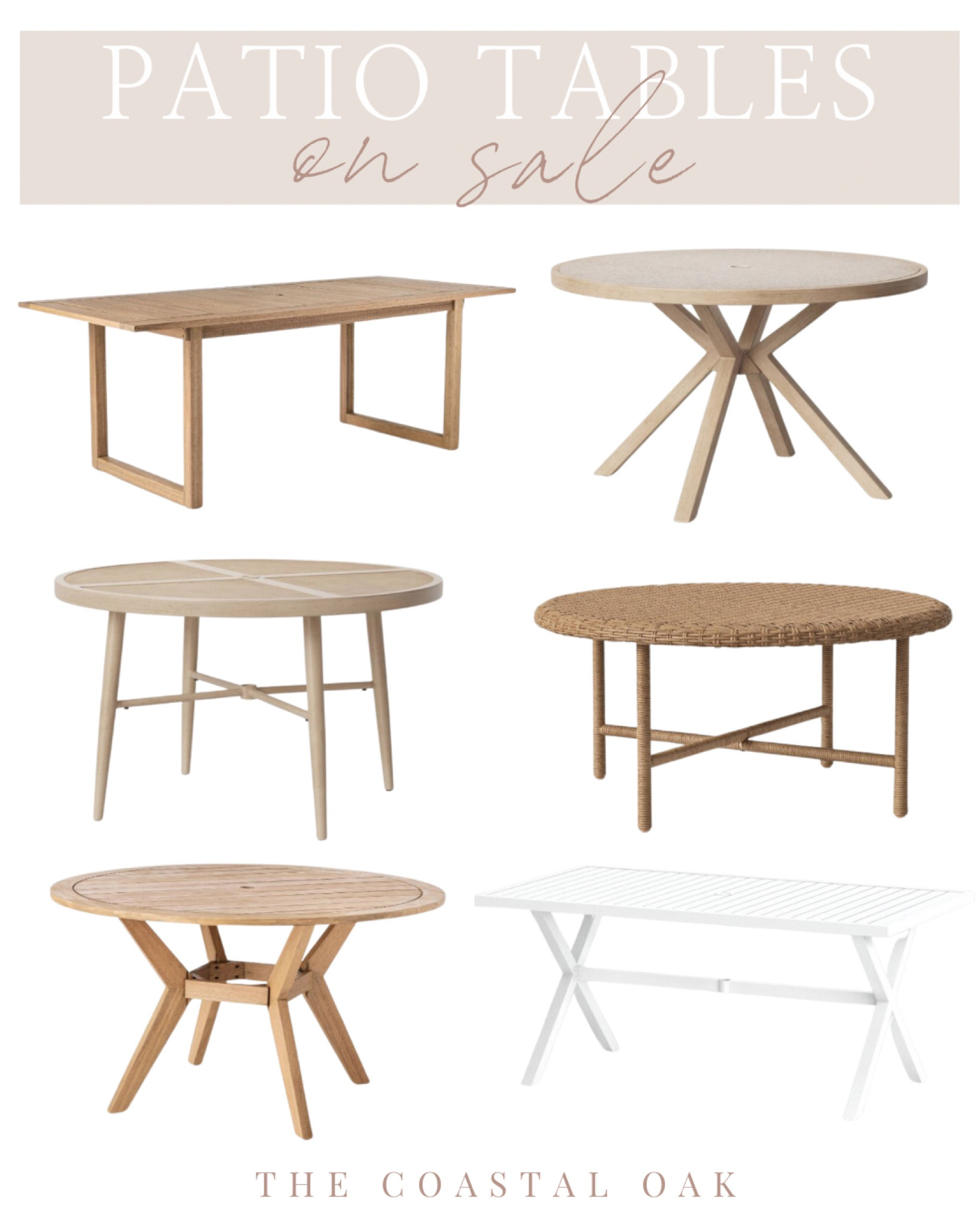 Target patio dining tables and coffee tables on major sale!

Outdoor furniture patio furniture deck porch spring refresh sale alert target threshold studio McGee round table rectangular table coastal dining 

#LTKstyletip #LTKsalealert #LTKhome