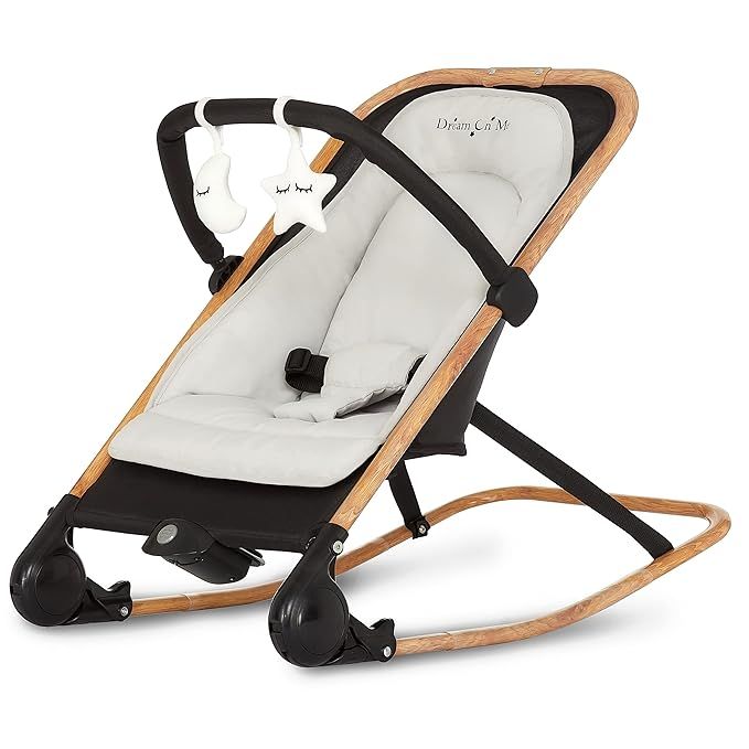 Dream on Me Rock with me 2-in-1 Rocker and Stationary Seat | Compact Portable Infant Rocker with ... | Amazon (US)