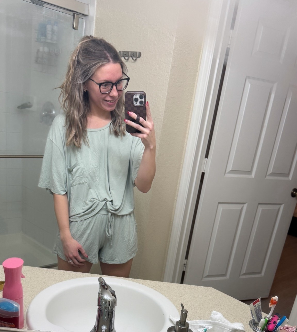I got this @Kindred Bravely bamboo top and shorts over a year ago and I love it so much. It’s super comfortable , and has held up very well. This color isn’t available but there’s other color options! 
I’m wearing a size small and even wore this set when I was pregnant before too. 
I’m a hot sleepers and I’m telling you, bamboo is a must 👏🏼 

#LTKPetite #LTKBump #LTKmomlife