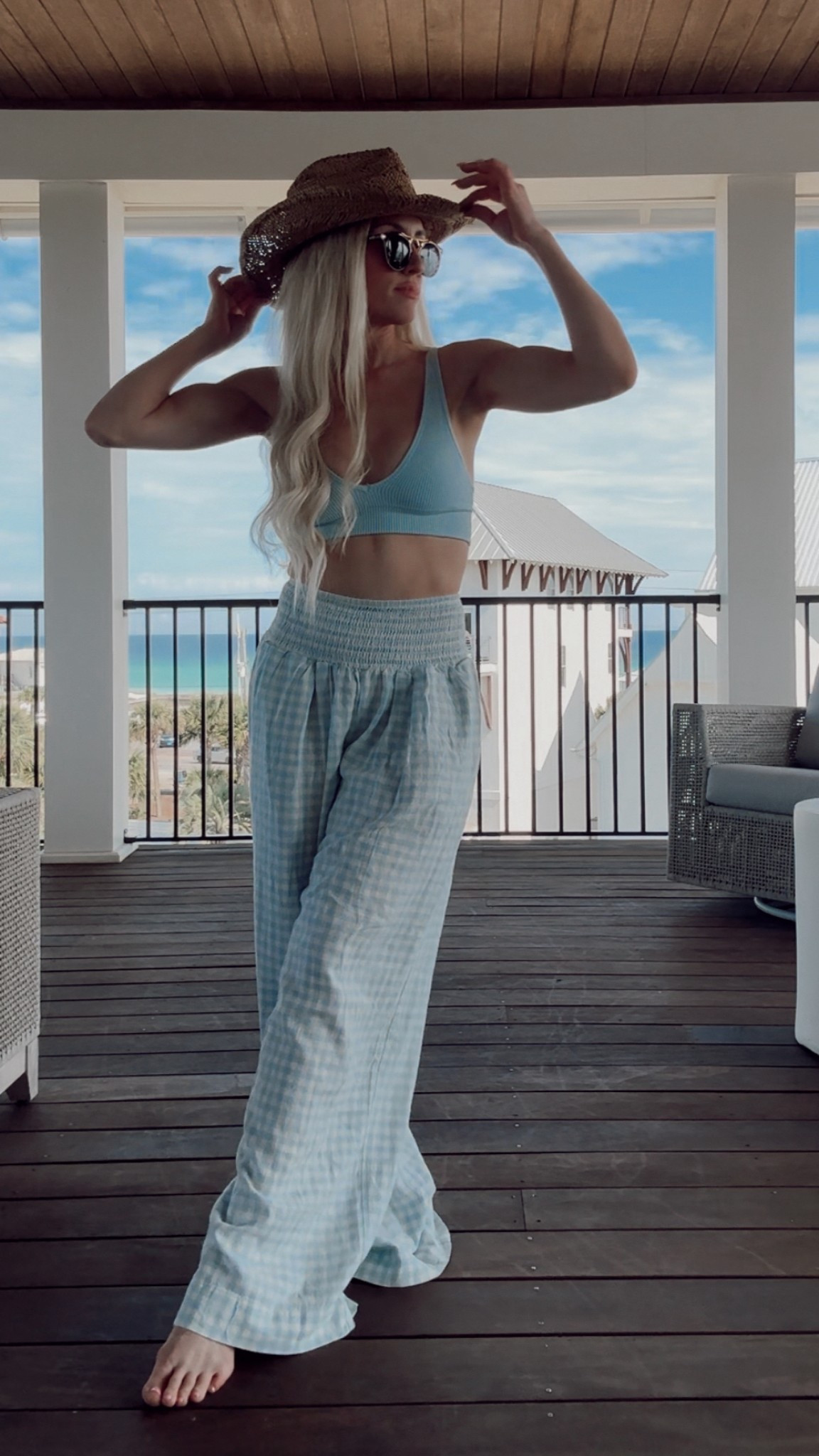 Dreamy ocean lounge set from our 30A trip 🌊

#LTKTravel #LTKSaleAlert #LTKStyleTip